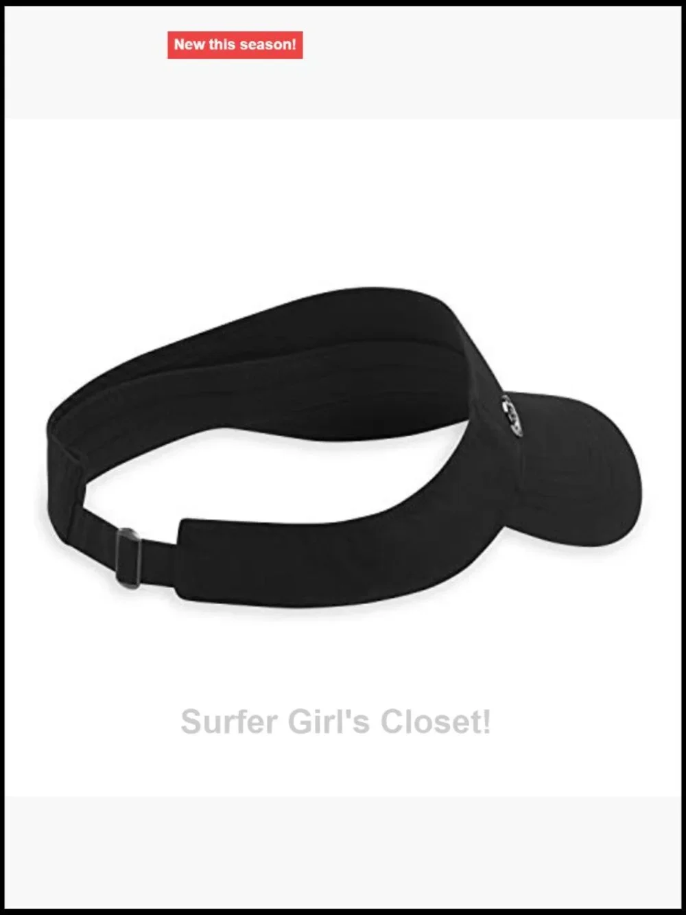 Performance Fitness Visor with Moisture-Wicking Sweatband